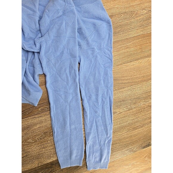 Worthington Women's L / XL V-neck 100% Cashmere Sweater Sky Blue Pullover - Picture 5 of 8